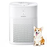 Luftreiniger für Schlafzimmer mit Aromatherapie, MORENTO HEPA Luftfilter, Ein Luftreiniger, der Staub, Pollen, Tierhaare und Rauch verhindern kann, Air Purifier 24dB mit Schlafmodus