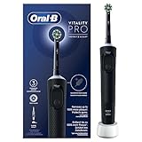 Oral-B Vitality Pro Elektrische Zahnbürste/Electric Toothbrush, 3 Putzmodi für Zahnpflege & Protect X Clean Zahnbürstenkopf, Geschenk Mann/Frau, Designed by Braun, schwarz, 1 stück (1er Pack)