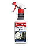 MELLERUD Edelstahl & Metall Reiniger | 1 x 0,5 l | Wirkungsvolles Spray gegen Fett, Öl, Fingerabdrücke und vieles mehr für Metall-Oberflächen im Innen- und Außenbereich