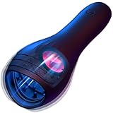 YcsLust Elektrische Eichelvibrator,Penis-Vibrator im Griffdesign Mit 10 Vibrationsmodi Eichel Trainer Penis-Vibrator mit automatischer Masturbationsschale Der Vibrator mit der Vibrationszunge