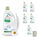 Frosch Baby Waschmittel 22WL 1,5L, 5er Pack, (5 x 22 Waschladungen) und Celexqua Reinigungsratgeber