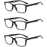 Suertree Feder Scharnier (3 Pack) Lesebrillen Sehhilfe Augenoptik Brille Lesehilfe für Damen Herren von 1.5X BM151