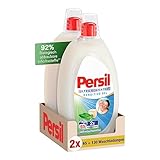 Persil Ultra Konzentrat Sensitive Gel (130 Waschladungen), Flüssigwaschmittel für Allergiker & Babys in kleinerer Flasche für weniger Plastik, entfernt hartnäckige Flecken, dermatologisch getestet