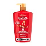 L'Oréal Paris Elvital XXL Farbschutz Shampoo für coloriertes, getöntes oder gesträhntes Haar, Mit Pfingstrosen Extrakt und UVA-/UVB- Filter, Color Glanz Pflegeshampoo, 1 x 1000 ml