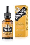 Proraso Beard Oil, Wood & Spice, 30 ml, Bartöl mit Zedernholz & Zitrus-Duft, Bart Weichmacher pflegt Haut & Haar und schützt das Barthaar, Made in Italy