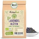 Lavendelblüten Bio getrocknet 500g | getrockneter Lavendel aus Frankreich | Bio-Lavendel-Tee | 100% natürlich - Lebensmittelqualität | aus kontrolliert biologischen Anbau | vom Achterhof